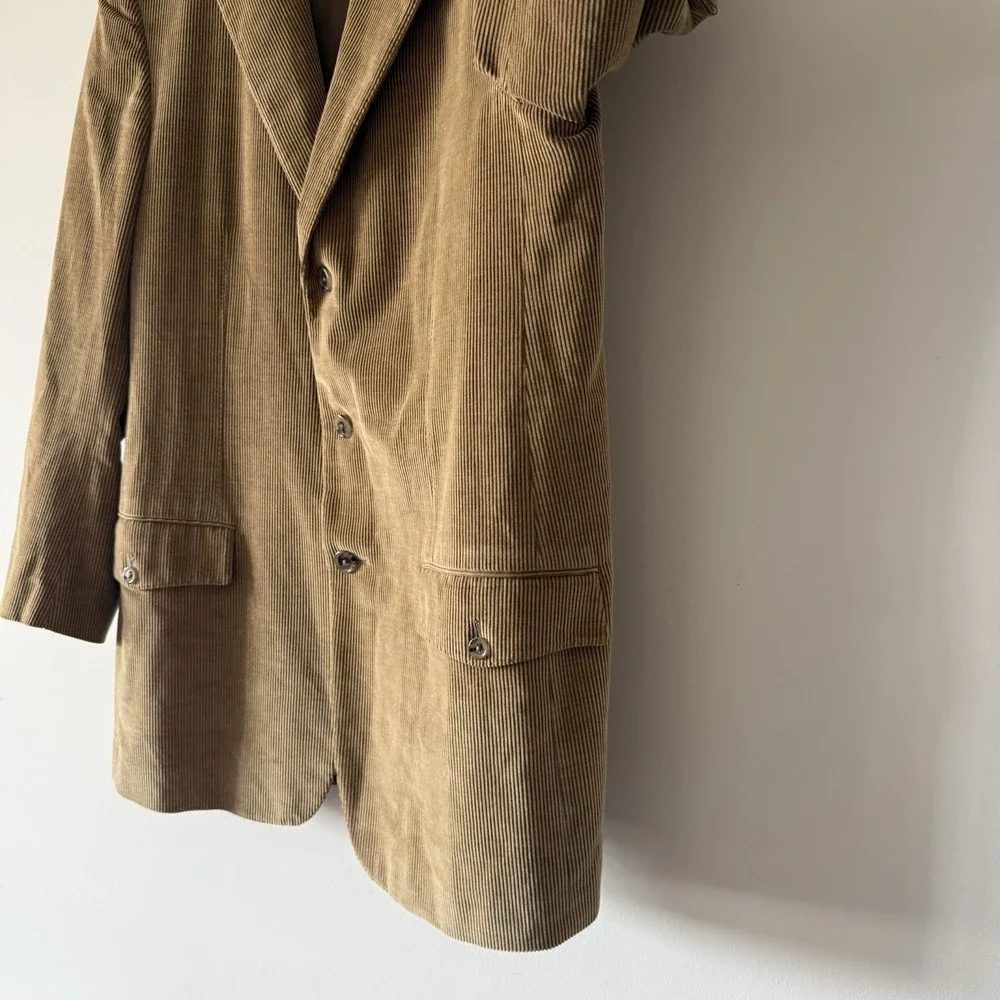 Ermenegildo Zegna‎ CASHCO Corduroy Blazer Made In Italy Money SEE MEASUREMENTS